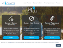 Tablet Screenshot of mycancer.com
